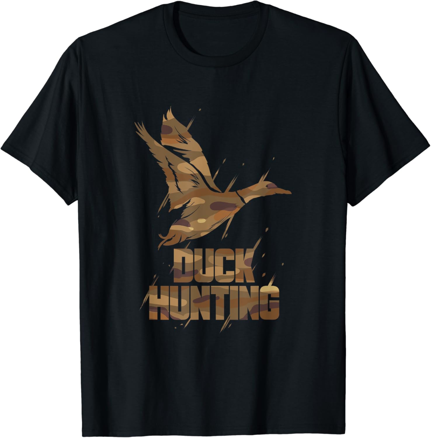 Camouflage Duck Hunting Duckaholic Gift TShirt Amazon.co.uk Fashion